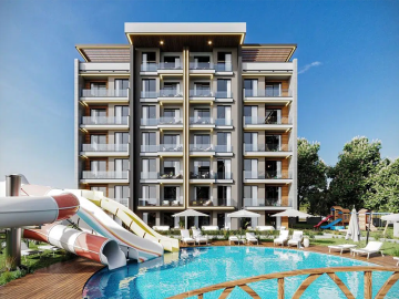 communal-pool-with-water-slides