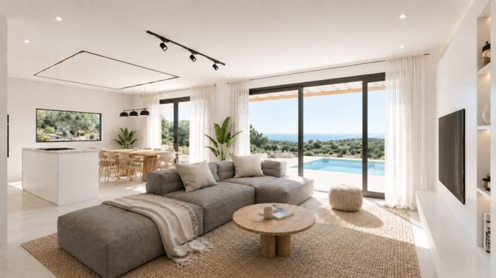Off-plan 3-bed sea view villa with pool