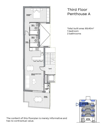 Image No.8-Penthouse de 1 chambre à vendre à Torrevieja
