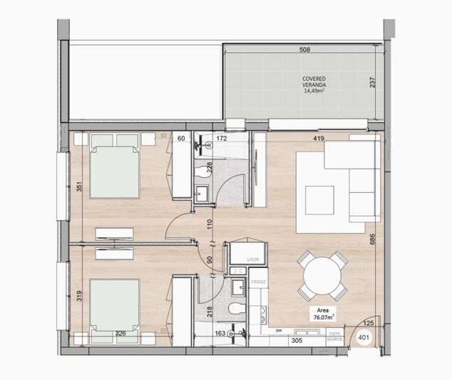 Image No.20-2 Bed Apartment for sale