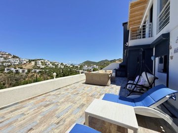 Exquisite Semi-Detached Yalikavak Villa For Sale - Gorgeous sea and nature views from the private terrace