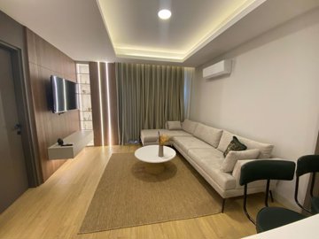 Refurbished Antalya Apartment Near Lara Beach For Sale - From the kitchen to the lounge