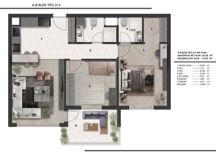Image No.12-2 Bed Apartment for sale