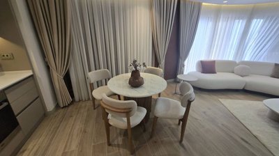 Brand-New Apartments For Sale In Altintas, Antalya - Open-plan living room