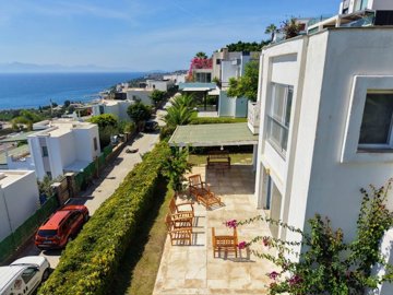 Sea View Villa For Sale In Kadikalesi, Bodrum - sunbathing terrace