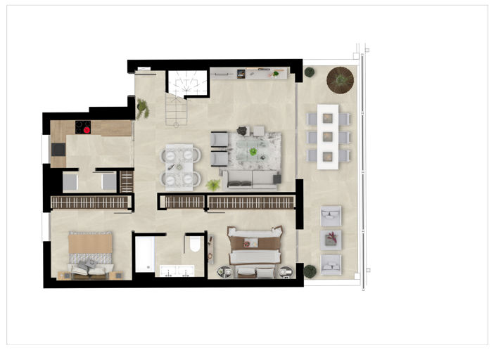 Image No.20-3 Bed Apartment for sale