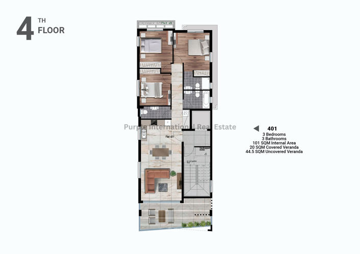 Image No.8-3 Bed Apartment for sale