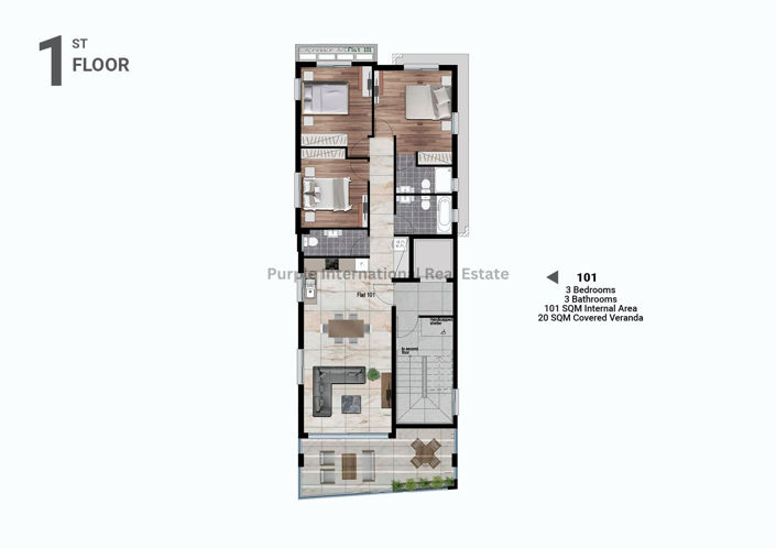 Image No.8-3 Bed Apartment for sale