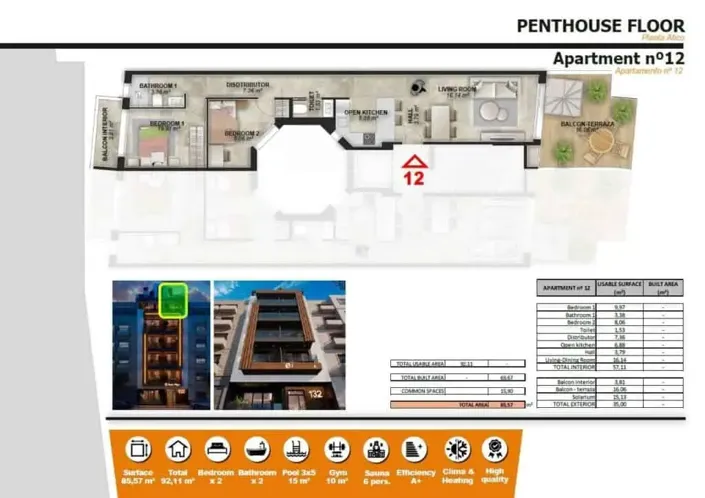 Image No.30-Penthouse de 2 chambres à vendre à Torrevieja
