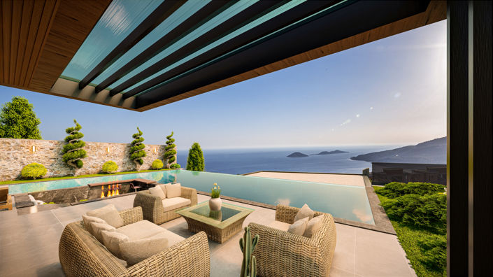 Image No.3-Maison / Villa de 5 chambres à vendre à Kalkan