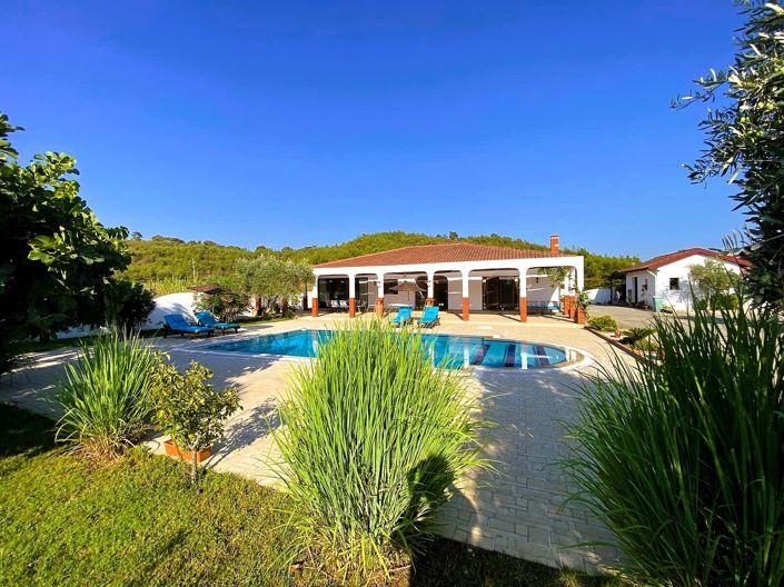 Luxury Villa for Sale with Pool Near the Sea in Fethiye Mugla