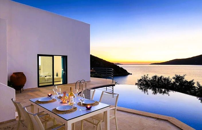 Seafront Villa with a Private Pool in Antalya Kalkan