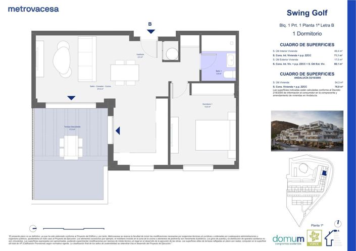 Image No.10-1 Bed Apartment for sale