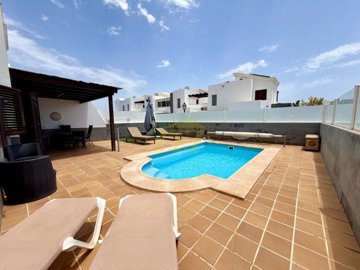 Playa Blanca Corner Plot Gem with Balcony Views & Private Pool