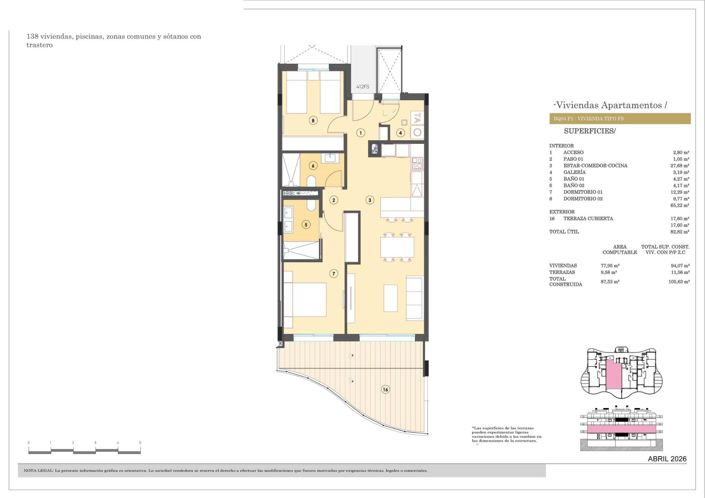 Image No.17-2 Bed Apartment for sale