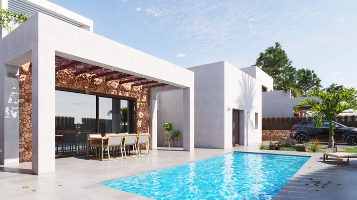 Image No.2-Villa / Détaché de 3 chambres à vendre à Cabo Roig