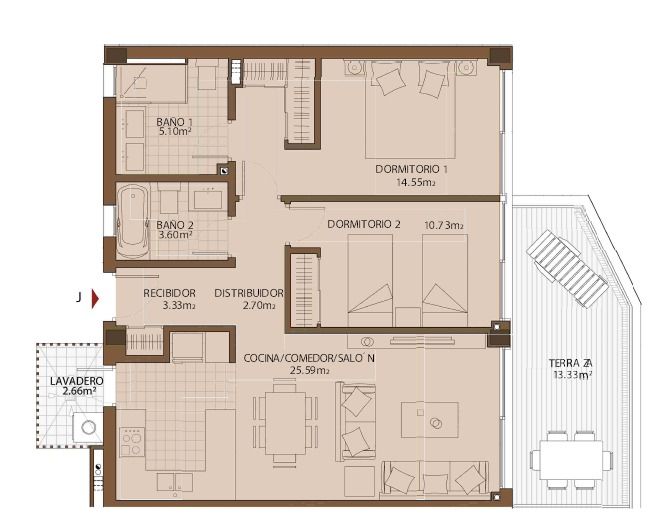 Image No.4-Appartement de 2 chambres à vendre à Fuengirola