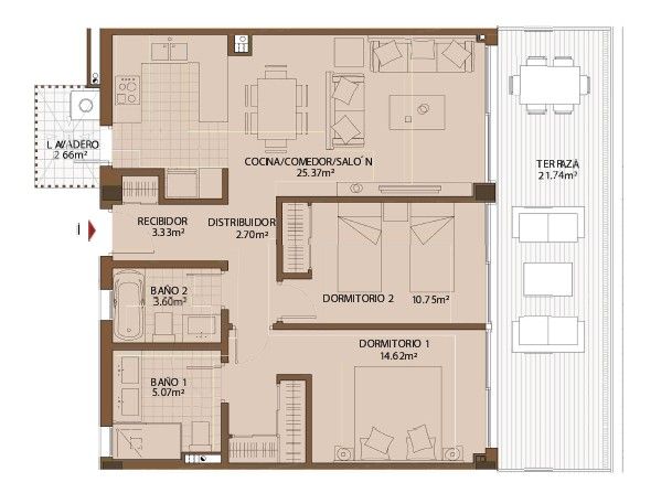 Image No.3-Appartement de 2 chambres à vendre à Fuengirola