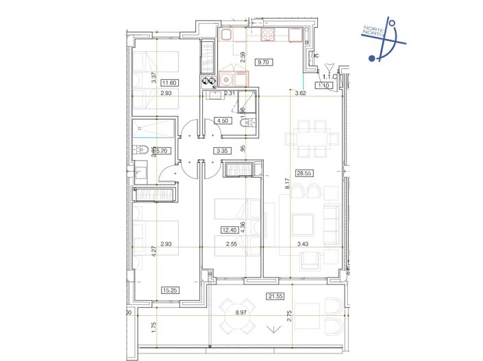 Image No.2-Appartement de 3 chambres à vendre