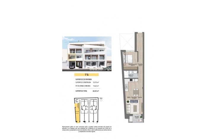 Image No.10-1 Bed Apartment for sale