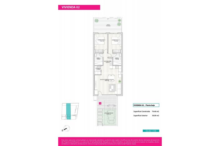 Image No.20-2 Bed Apartment for sale
