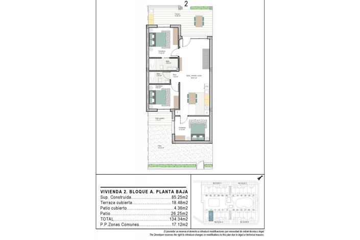 Image No.22-3 Bed Apartment for sale