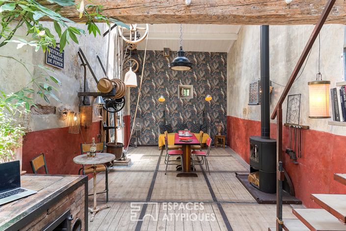 An iconic house, formerly a nougat factory, transformed into a unique living space