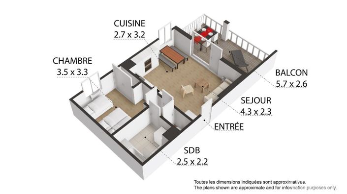 Image No.20-Appartement de 1 chambre à vendre à Verchaix