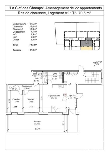 Image No.12-Appartement de 2 chambres à vendre à Onnion