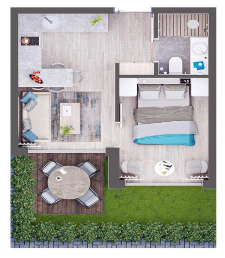 Image No.17-1 Bed Apartment for sale