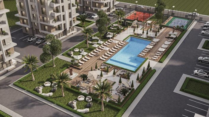 Elegant Flats in a Complex with Pool in Antalya Kepez