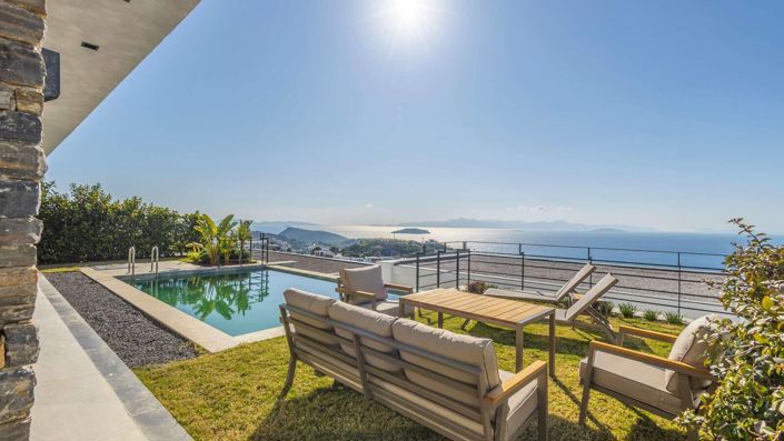 Sea View Apartments for Sale with Pool in Bodrum Turkey