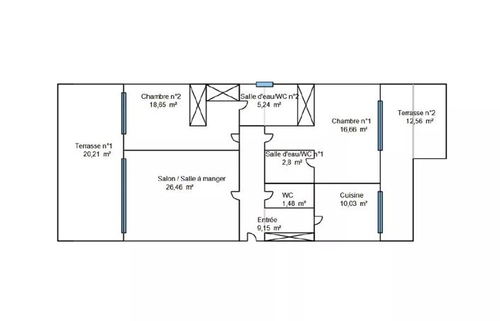 Image No.20-2 Bed Apartment for sale